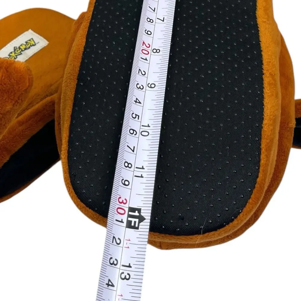 Pokemon Eevee Slippers Bioworld Adult Size XL Brown Soft Plush House Shoes